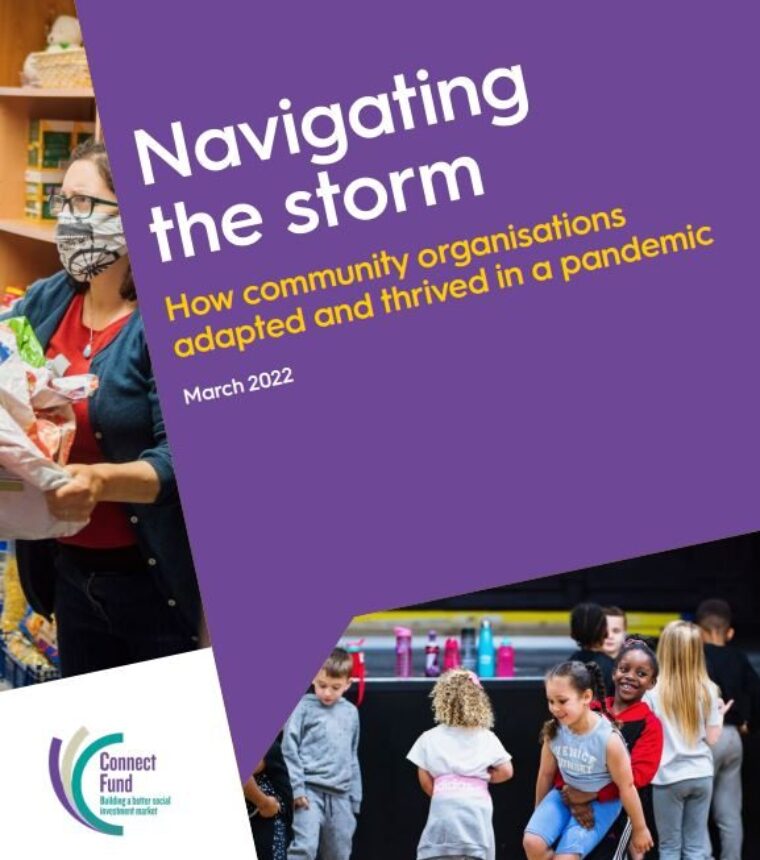 navigating the storm image of children and connect logo